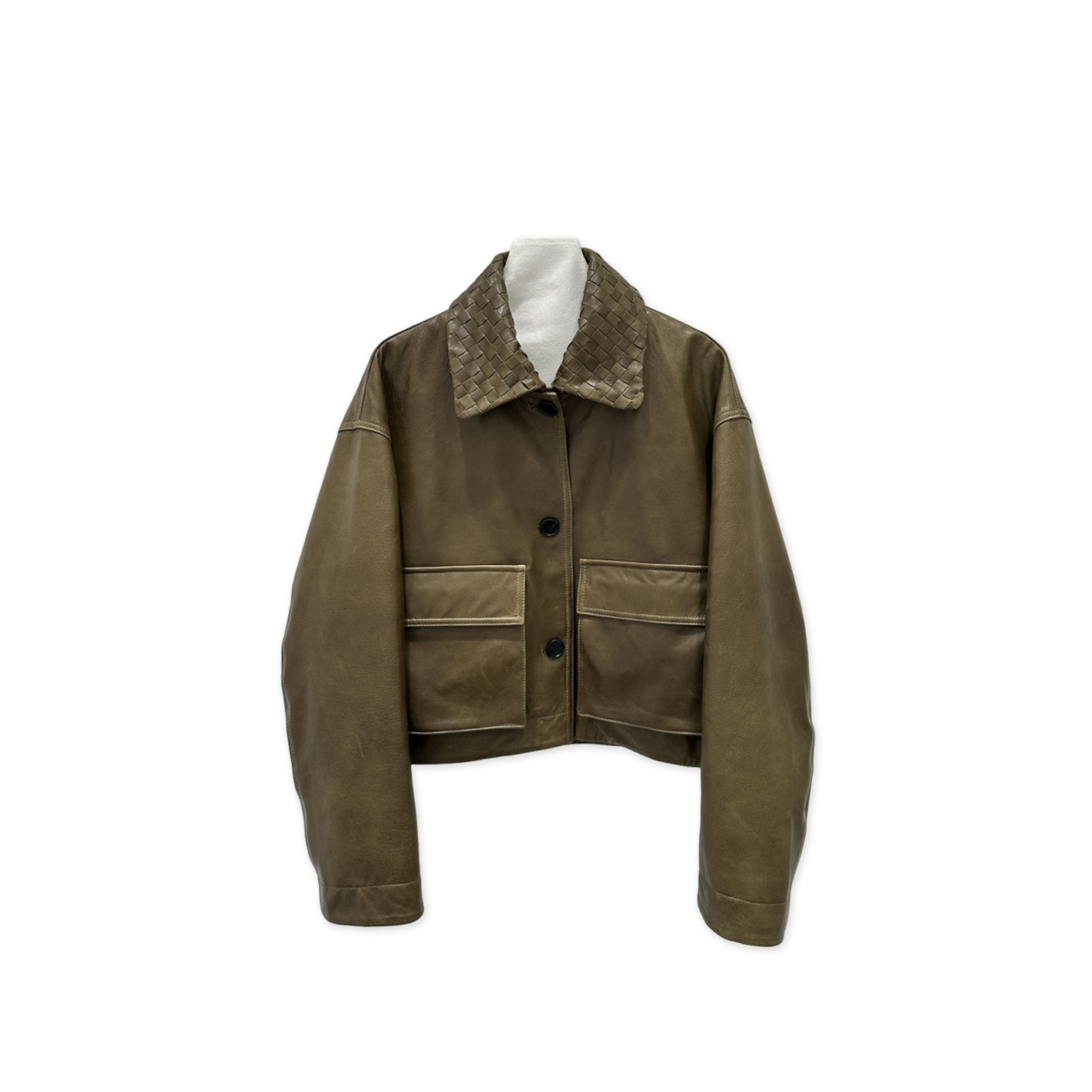 BOTTEGA VENETA SHORT LEATHER JACKET